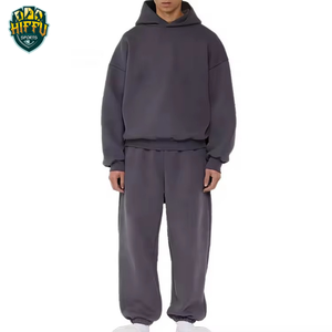 Chándal acampanado unisex con capucha para hombre, conjunto de chándal de invierno a la moda con logotipo personalizado, precio bajo y tasa de fábrica - Product Image 4