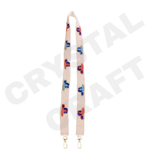 CRYSTAL CRAFT Correa de monedero con cuentas de cristal de estilo indio de color personalizado con opciones de tamaño y logotipo personalizado - Product Image 4