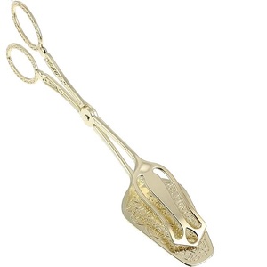 Gran oferta de pinzas de Metal con acabado de doble tono, accesorios de cocina, pinzas para cocinar alimentos, barbacoa, pollo, abrazadera a la parrilla, pinzas para té de azúcar - Product Image 6