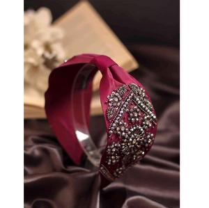 Diadema de perlas y semillas de moda para mujeres y niñas con elementos decorativos multicolores y diseño elegante de primera calidad - Product Image 2