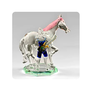 Figuras decorativas de cristal de caballo guerrero de la mejor calidad a precio mayorista - Product Image 1