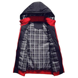 เสื้อนอกลำลองสำหรับฤดูหนาวของผู้ชายที่อบอุ่นร่างกายผ้าฝ้ายเติมกันน้ำตกแต่งโลโก้ราคาถูก - Product Image 3