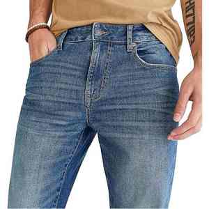 Jeans en denim noir pour hommes, taille plus, logo personnalisé, tendance streetwear 2024, pantalon de mode, vente en gros - Product Image 5