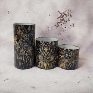 Home & Garden Handmade Empty Candle Glass Votives Enamelled Print Decorative Customised Artwork Design Dinner <b>Table</b> Centrepiece - Product Image 4