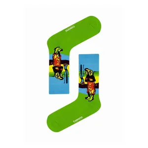 7-Pack Breathable Art <b>Socks</b> 3 Patterned Colorful Daily Use <b>Boxed</b> <b>Socks</b> - Product Image 2