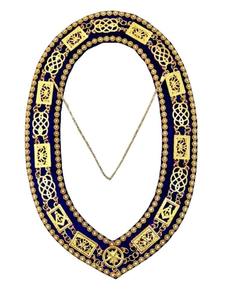 Collares Masónicos y de la Orden de la Estrella de Oriente (OES), Tela de Terciopelo Morado, Instrucciones de Cuidado: Solo Limpieza en Seco, Origen: Importado - Product Image 3