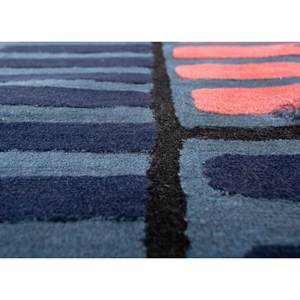 Alfombra de Lana Tejida a Mano Jaanwar Clásica Azul, Rectangular de 4m, Patrón Abstracto para Sala de Estar, Pasillo, Grosor de 10mm, Top-7215 - Product Image 3