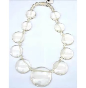 Nueva llegada 2025 joyería de moda collar de cuentas de piedra de resina colorida para mujeres y niñas a precios asequibles - Product Image 1