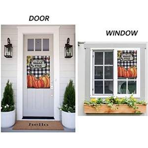 Paquete de 2 Banderas de Jardín con Diseño de Girasoles y Calabazas a Cuadros para Otoño, 12.5 x 18 Pulgadas, Doble Cara, para Decoración de Casa y Jardín, Acción de Gracias - Product Image 1