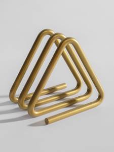 Porte-serviettes triangulaire noir et blanc enduit de poudre métal décoratif porte-mouchoirs en papier de table Hotelware porte-serviettes - Product Image 6