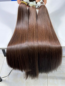 AZURA HAIR Virgin Hair Bulk Extensions Double Drawn Machine Double Weft Kinky Straight Weave <b>White</b> Style <b>Wrap</b> - Product Image 3