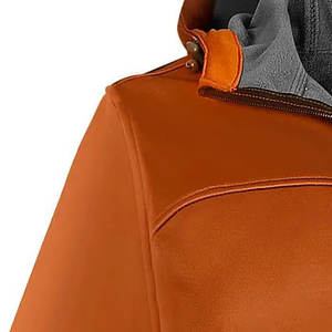 Soft Shell Jacket Windproof Insulated Fashionable Thickened Full Zip Soft Shell Jacket With Hood Breathable Quilted <b>Winter</b> - Product Image 5