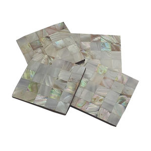 Meilleure qualité nacre caboteur forme carrée vaisselle de Table tasse tapis sous-verres Table à manger accessoires fournitures - Product Image 1