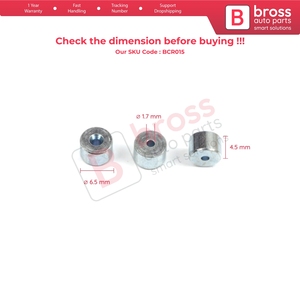 BCR015 ชุดสายเคเบิลควบคุมกระจกหน้าต่าง พร้อมหมุดยึดปลายสาย 6.5x4.5/1.7 มม. 100 ชิ้น - Product Image 5