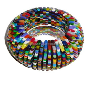 Bracelet moderne en bois de résine fait à la main Nouveau de l'Inde pour les cadeaux et les fêtes Bracelets de charme de mode par RF Crafts - Product Image 4