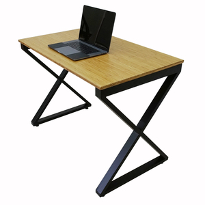XBamboo 100x60cm BFXB001 Computer <b>Desk</b> with Assembled Iron Legs - Product Image 1
