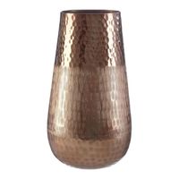 Vase à fleurs en fer de style côtier fait main pour une décoration minimaliste moderne avec une touche de finition en métal antique