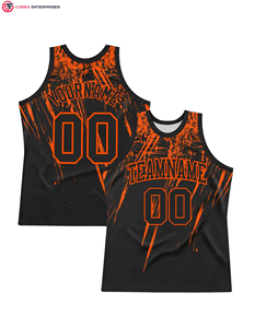 Tenues de basket-ball personnalisées entièrement sublimées, respirantes, imprimées, sans manches, pour clubs et équipes, 100 % polyester - Product Image 4