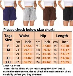 Pantalones cortos de malla informales de alta calidad personalizados para mujer, pantalones cortos de chándal de poliéster básicos con cintura elástica Vintage para correr de verano con Logo - Product Image 4