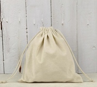 Vente en gros de sacs en toile à cordon avec logo personnalisé imprimé pour cosmétiques, emballage cadeau, tissu épais, coton anti-poussière