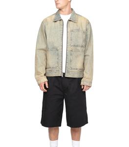 Chaqueta Vaquera Informal de Moda, Transpirable, para Exteriores, Estilo Urbano, Otoño Invierno, Lavada, de Sarga, Mangas Largas, para Hombre - Product Image 3