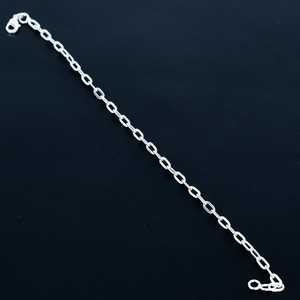 Pulsera de cadena de plata ligera y elegante para hombres y mujeres, joyería de diamantes de eslabones ovalados a la moda, cierre de langosta, símbolo cristiano - Product Image 4