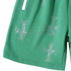 Short en molleton avec strass décontracté pour femmes 2025 Short tendance en polaire pour femmes - Product Image 3