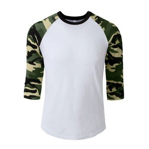 2024 Diseño de camuflaje Personalizado Mejor diseño Camisetas raglán de alta calidad para hombres Diseño superior Mejor calidad Camisetas de hombres de alta calidad - Product Image 1