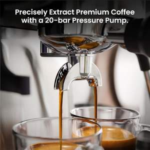 Machines à expresso 20 bars avec moulin intégré et mousseur à lait vapeur - Product Image 4