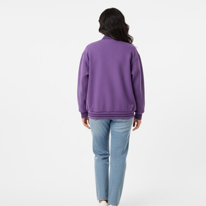 Chaqueta Universitaria Corta para Mujer, Proveedor de Fábrica OEM, Venta al por Mayor, Estilo Béisbol Personalizado, Prenda Exterior Informal, Elegante y Moderna - Product Image 2