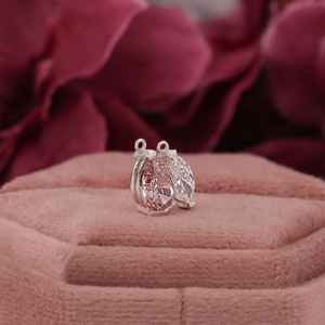 14K Gold Women's <b>Pendant</b> <b>Necklace</b> Pear Marquise Lab Grown Diamond Statement Piece for Anniversary Gift Main Stone Moissanite - Product Image 5