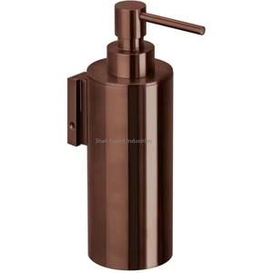 Conception martelée salle de bain nettoyage des mains cuivre fini métal distributeur de savon à la main porte-savon salle de bain Ware - Product Image 3