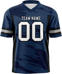 Vente en gros de chemises de football classiques personnalisées pour hommes, uniforme de rugby, maille respirante, sublimation, logo, maillot de l'équipe américaine de football - Product Image 3