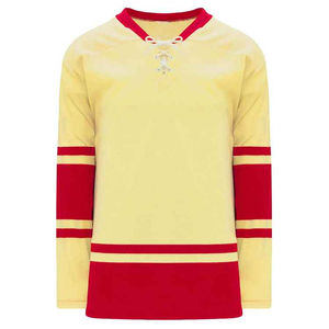 Maillot de hockey sur glace pour hommes 100% polyester à manches longues impression par sublimation logo d'équipe personnalisé fourniture de vêtements de sport en gros bon marché - Product Image 1