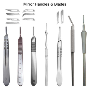 Cuchillas de Bisturí Estériles Manuales de Acero al Carbono DAUD MED INTERNATIONAL # 10 # 11 # 15 # Juego de Instrumentos de Mano de 24 Piezas para - Product Image 5