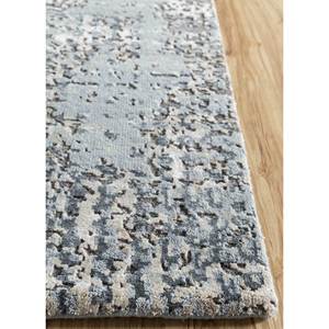 Tapis rectangulaire Uvenuti bleu en laine nouée à la main et soie de bambou, motif abstrait, pour salon et chambre à coucher /cs-01 - Product Image 4