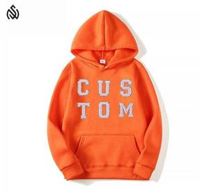 Personnalisez votre propre logo en sweat à capuche brodé en chenille 2025 sweats à capuche pullover en coton sweats à capuche brodés en chenille professionnels pour hommes - Product Image 1