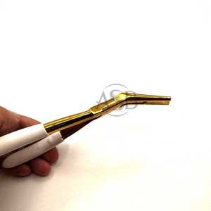 Nez incurvé 7 pouces Pince à micro-perles Outil d'extension de cheveux multifonctionnel en acier inoxydable avec impression de logo personnalisé OEM - Product Image 4