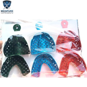 Bandeja de Impresión Dental de Acero Inoxidable Perforada Autoclavable Reutilizable Herramientas de Dentista Instrumentos Quirúrgicos - Product Image 6