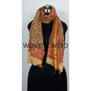 Écharpes et châles en coton ethnique faits à la main pour femmes Écharpe carrée en soie Hijab et autres écharpes ethniques - Product Image 3