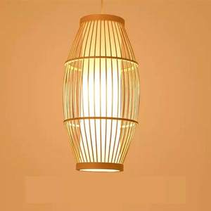 Decorative Bamboo <b>Lamp</b> Adds Charm And Warm Light Perfect For Creating Relaxed And Eco Friendly Home Environments - Product Image 1
