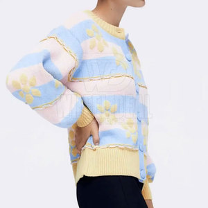 Wholesale Women's Long Sleeve <b>Cardigan</b> <b>Sweater</b> Open Front <b>Cardigan</b> Button Loose Outerwear <b>Cardigan</b> <b>Sweater</b> - Product Image 4