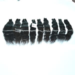 Cuticule vietnamienne cheveux alignés double dessiné Virgin Bundle vague profonde vendeur indien faisceaux bruts modèle: Cheveux indiens vierges bruts - Product Image 1