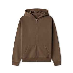 Sweat à capuche unisexe personnalisé pour homme, 100% coton, respirant, anti-rétrécissement, 360GSM, poids lourd, automne, broderie de rue - Product Image 6