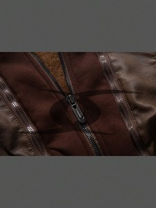 Veste en cuir à capuche marron d'hiver pour hommes la plus vendue meilleure qualité matériau respirant imperméable service OEM disponible coton - Product Image 6