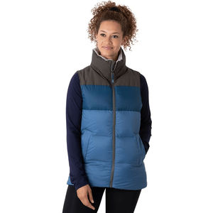 Venta al por mayor chaleco sin mangas Puffer forro aislado invierno Puffer cremallera completa nuevo diseño de moda chaqueta a prueba de viento mujeres chaleco - Product Image 3