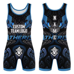 ชุดมวยปล้ำคุณภาพสูงแบบกำหนดเอง ออกแบบชุดมวยปล้ำแบบซับลิเมชั่นของคุณเอง - Product Image 3