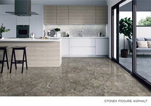 กระเบื้องพอร์ซเลนขัดเงามันเงาขนาด600x1200มม. ปูพื้นด้วยหินอ่อนสีเทาสำหรับโรงแรม - Product Image 2