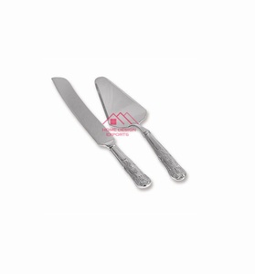 Ensemble de couverts en métal couteau design moderne couverts pour la décoration de mariage à la maison serveur à salade en acier inoxydable avec poignée design - Product Image 1