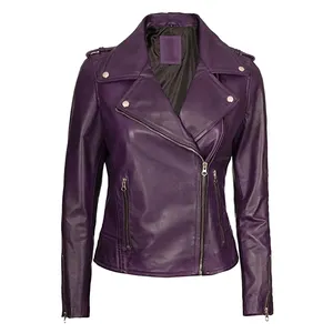 Nuevas chaquetas largas populares de cuero Pu para mujer, cierre de cremallera, ropa de mujer, chaqueta personalizada - Product Image 1